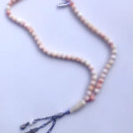 Coral Arabian Beaded Chain Masbaha Worry Beads - مسبحة سبحة مرجان أصلي