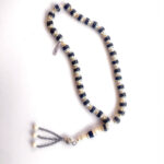 Ivory Arabian Beaded Chain Masbaha Worry Beads - مسبحة سبحة العاج النقي المطعّم الأصلي