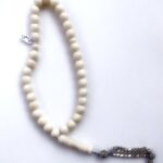 Ivory Pure Arabian Beaded Chain Masbaha Worry Beads - مسبحة سبحة العاج النقي الأصلي