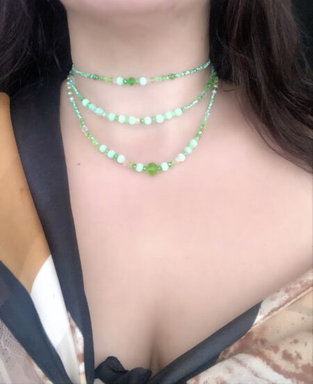 Handmade High Quality Set Of 3 Pieces Semi Precious Beads Grade A Crystals - مجموعة من 3 قطع خرز شبه كريم قطع كريستال من الدرجة الأولى صناعة يدوية عالية الجودة